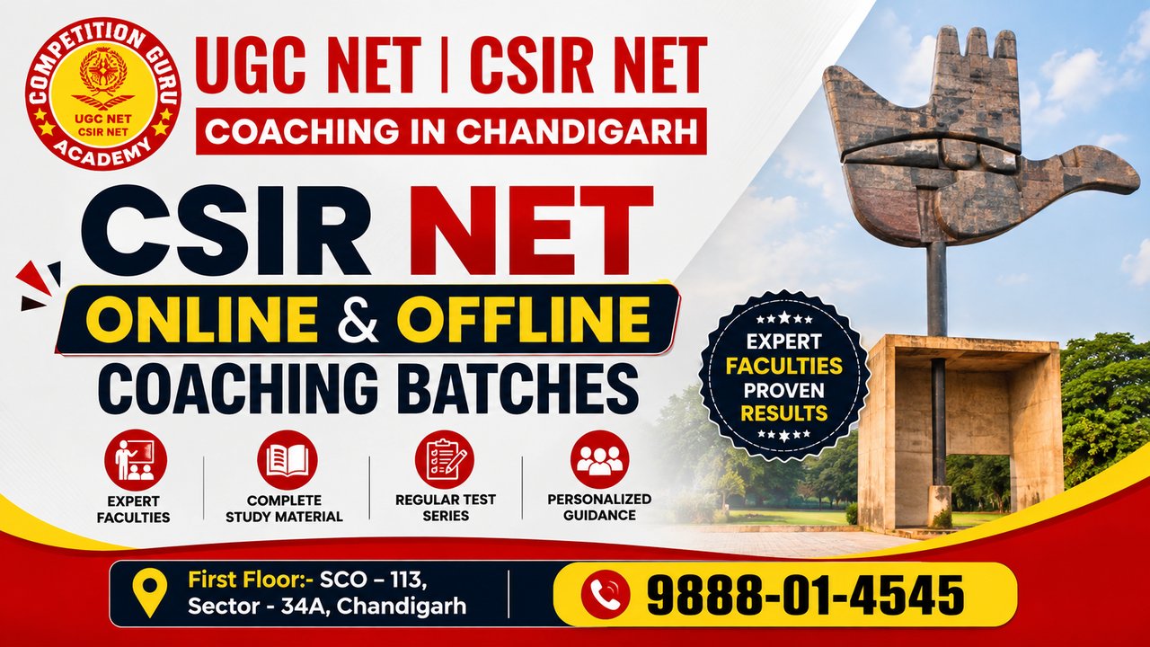 CSIR NET Online and Offline Coaching Batches in Chandigarh