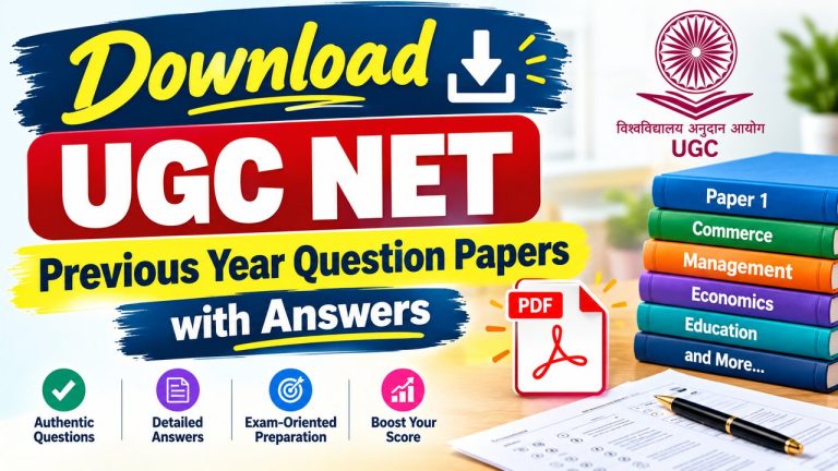 Download UGC NET Previous Year Question Papers with Answers